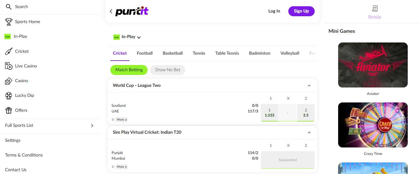Puntit website